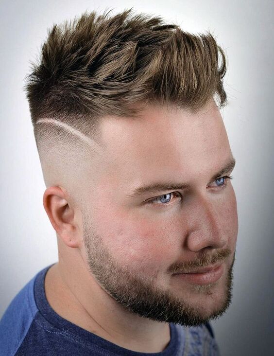 Short Quiff with Low Skin Fade