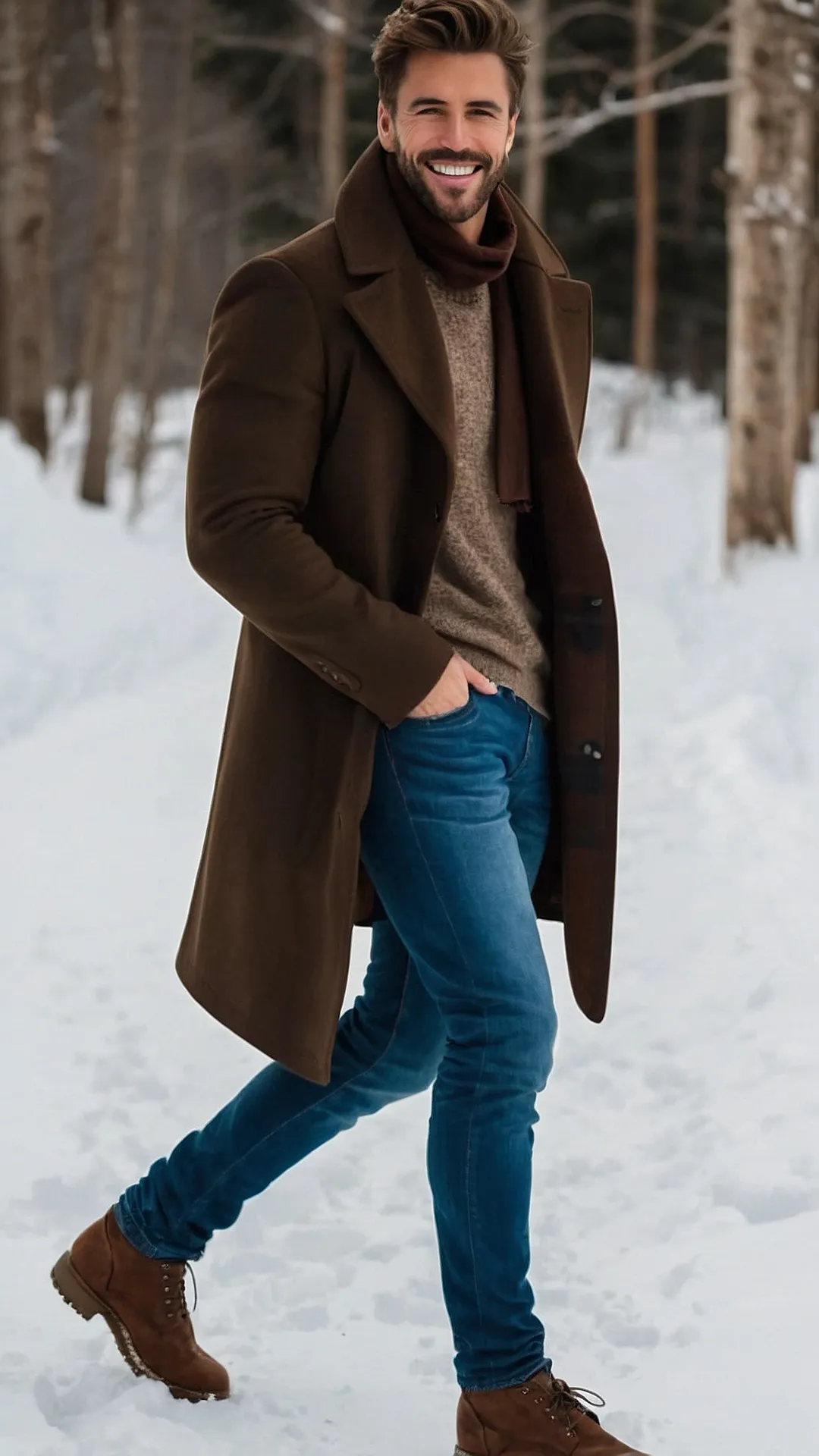 Modern Layers with a Pop of Burgundy