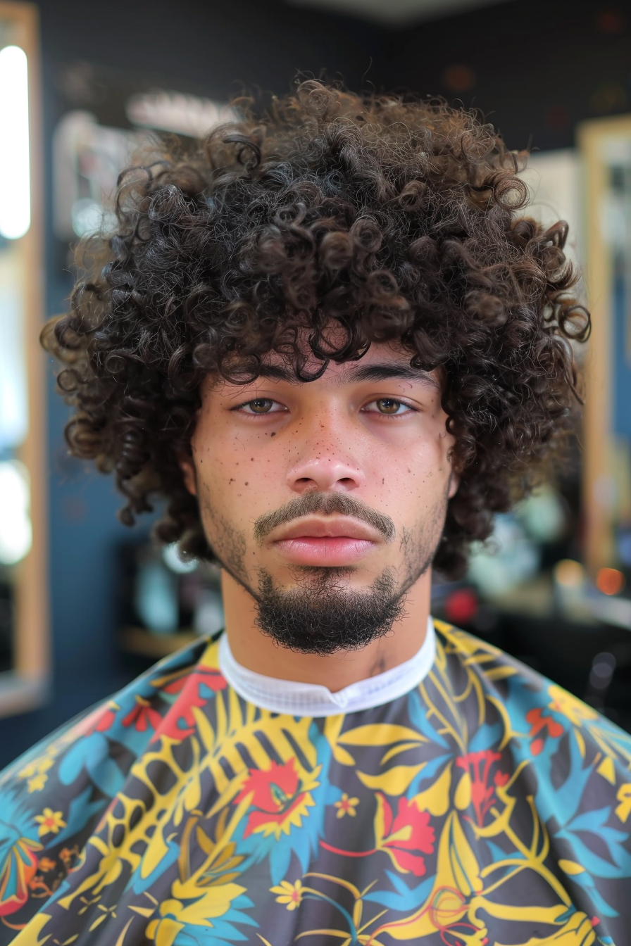 Medium Curly Afro