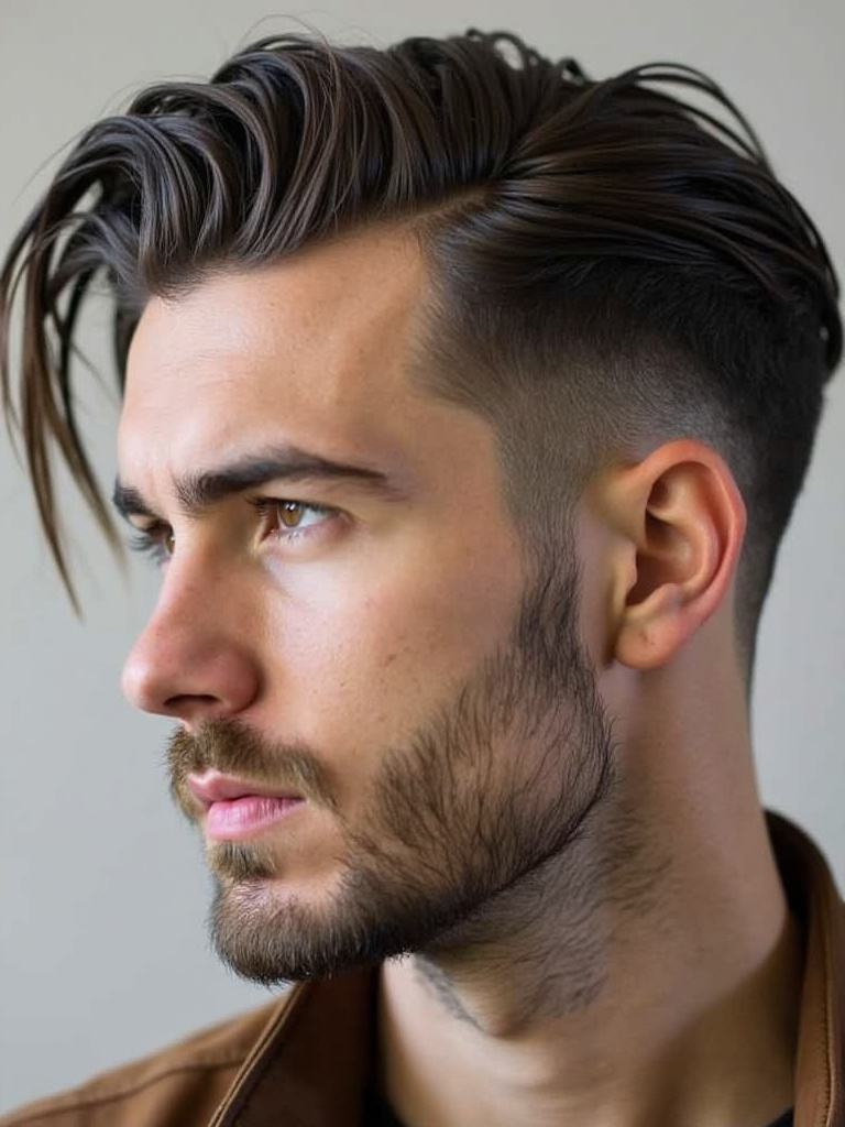 Classic Faux Hawk with Subtle Fade and Clean Edges