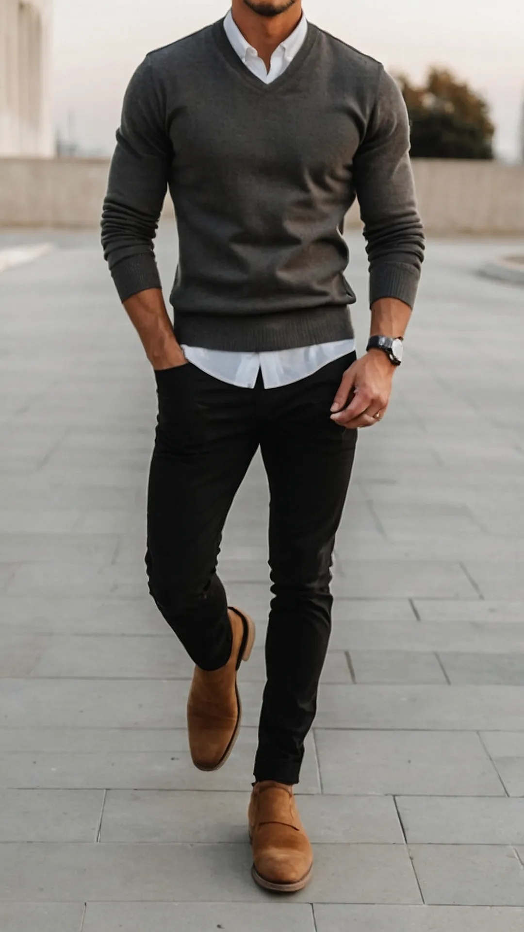 Teddy Jacket with Hood and Skinny Joggers