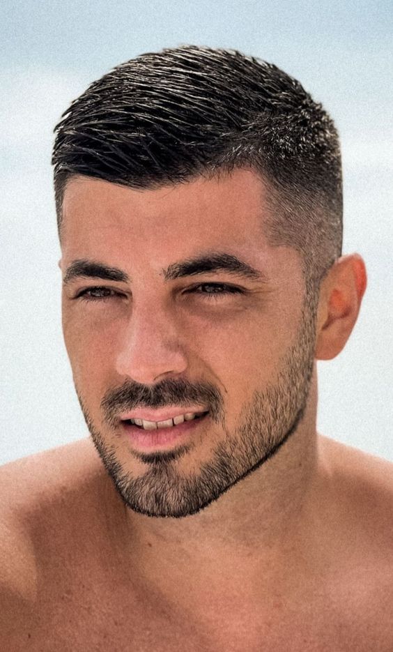 High Taper Fade with a Sculpted Medium Beard