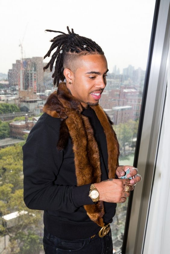 Layered Twists with Beard Undercut