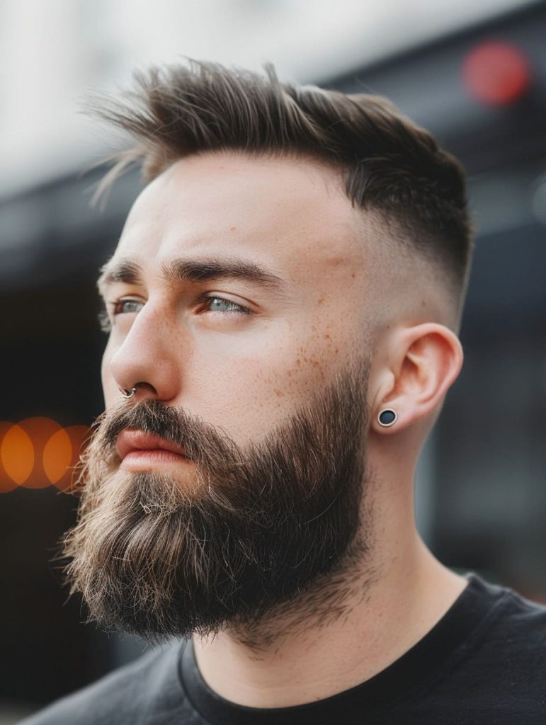 Classic Side-Part with Mid Fade