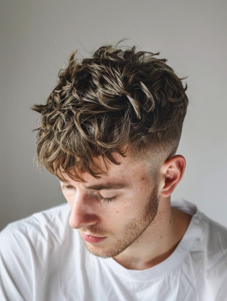 Classic Fade with Tousled Top