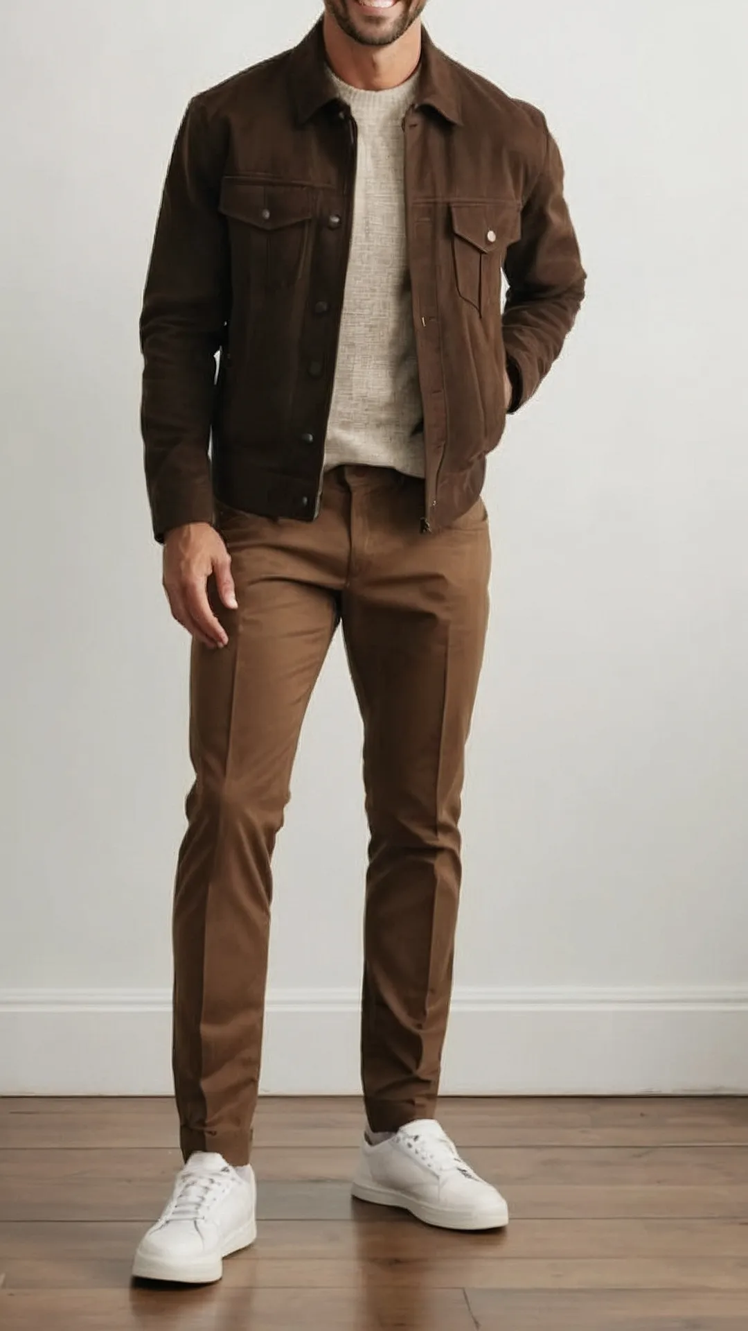 Fleece jacket, hoodie and tapered trousers