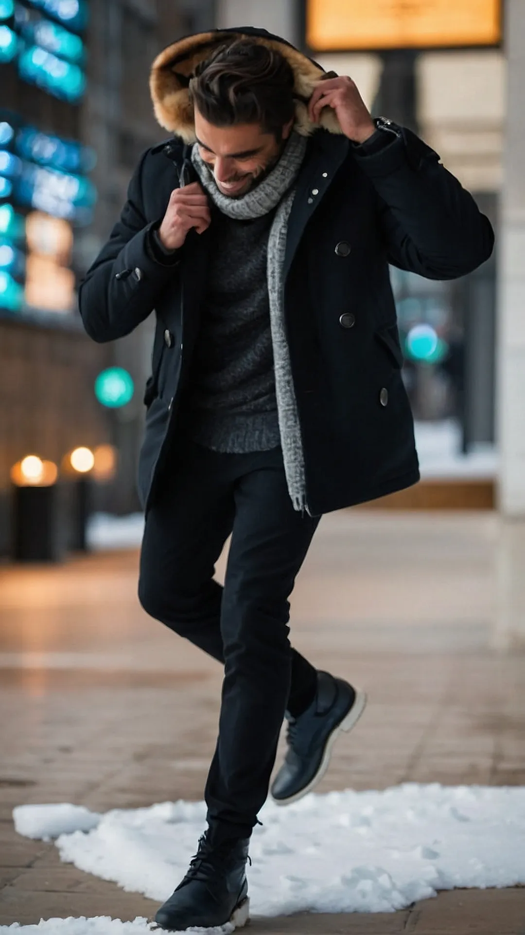 Sporty Aesthetic Meets Cold-Weather Comfort