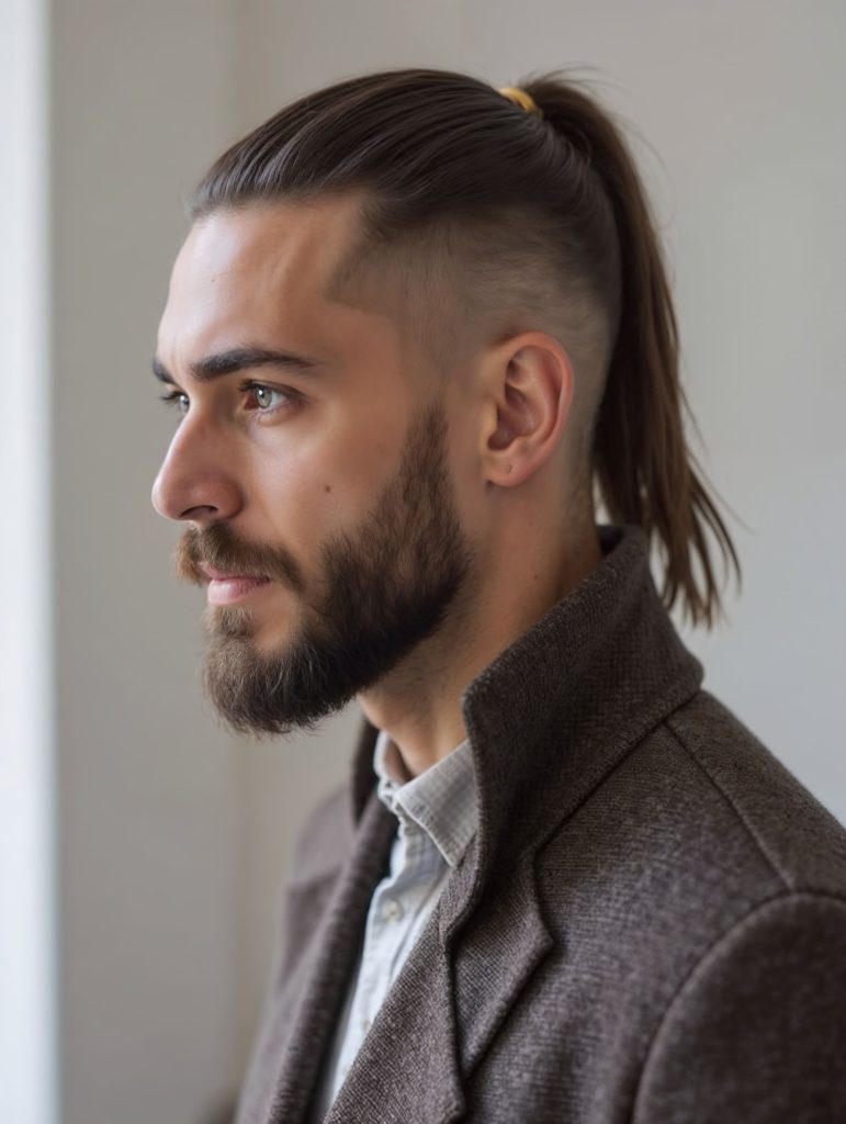 Relaxed Curls with Taper Fade