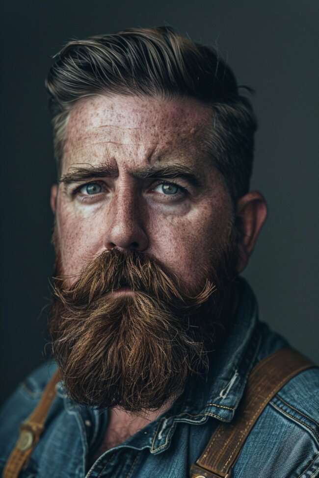 Beard with Thick Mustache