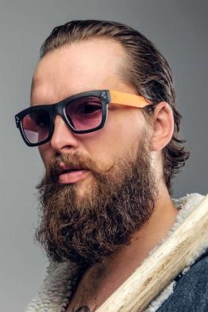 Lumberjack Chinstrap Beard with Layered Outerwear