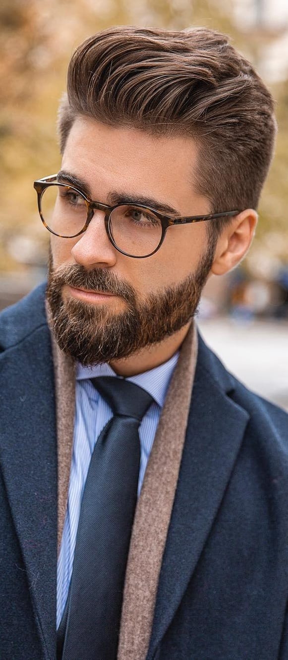 Sleek and Modern Medium Beard