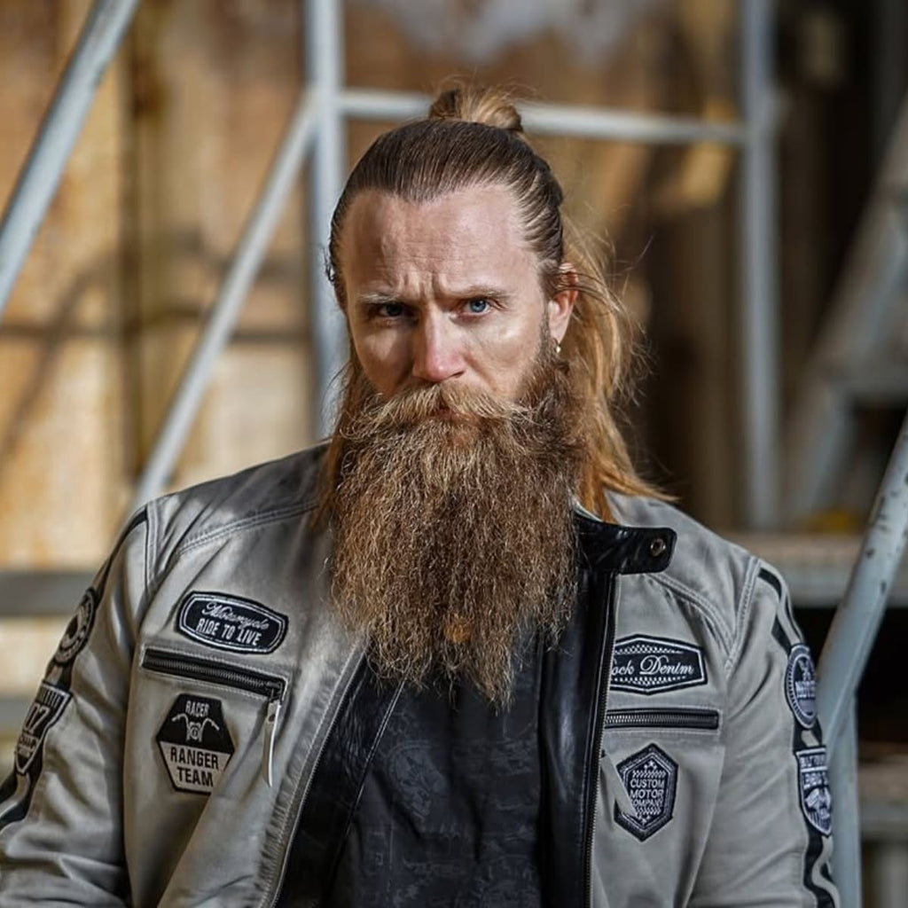 Viking Beard Paired with Long Flowing Hair