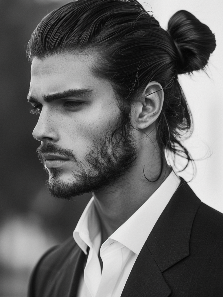 Refined Low Bun with Undercut and Clean Lines