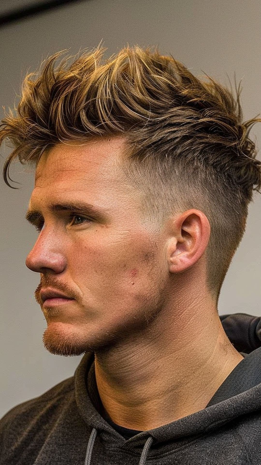 Textured Faux Hawk with Chiselled Volume