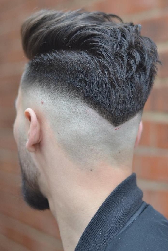 V-Shape Mohawk with High Fade
