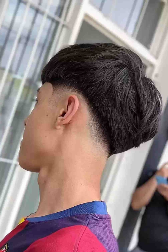 V-Shape Mohawk with Clean Low Fade