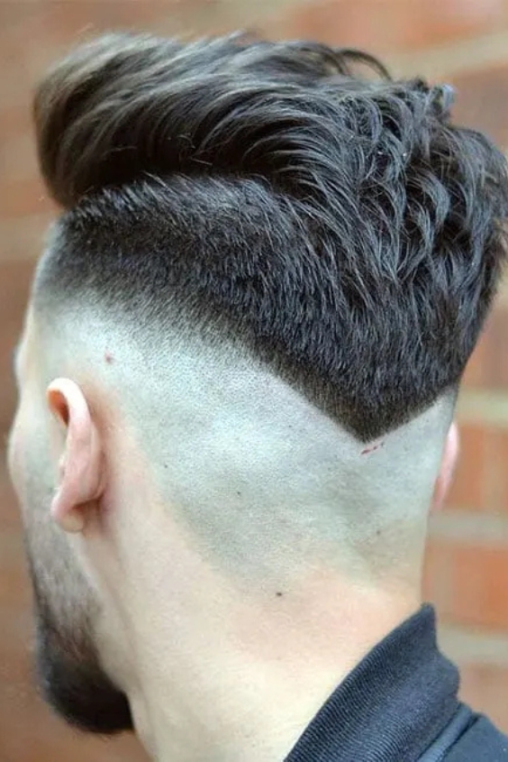 V-Shape Mohawk with Skin Fade