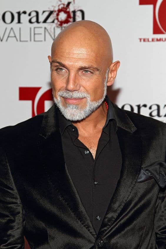 Bald with Beard: Bold Contrast