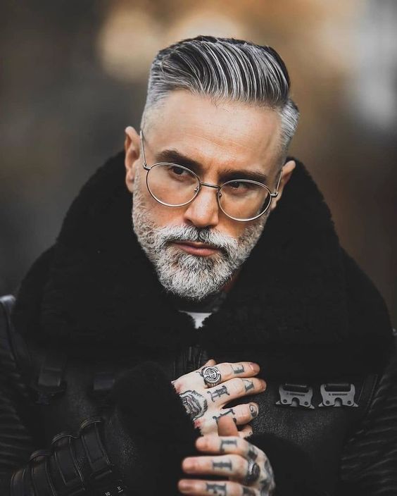 Contemporary Cool with Close-Cropped Beard