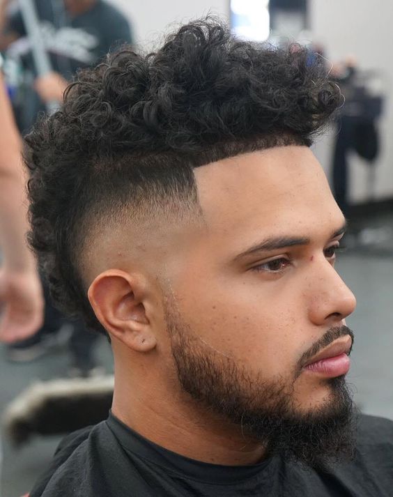 Bold Faux Hawk with High Fade