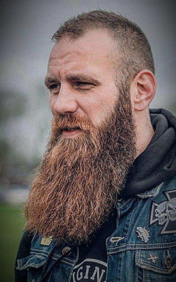 Layered Beard with a Natural Taper