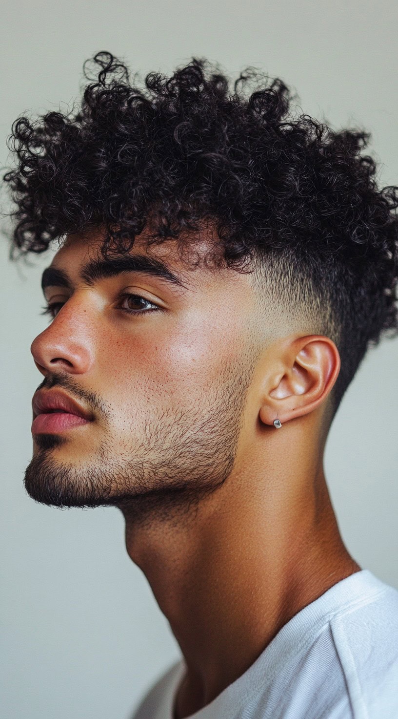 High-Top Curls with Tapered Finish